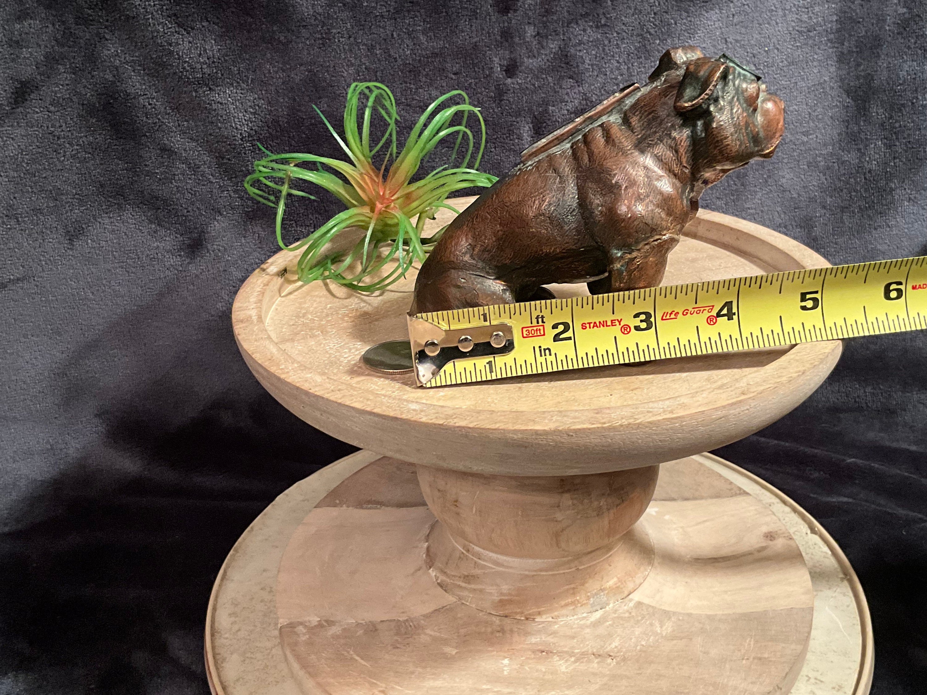 RARE - 1930's Ronson Art Metalworks English Bulldog Table Lighter