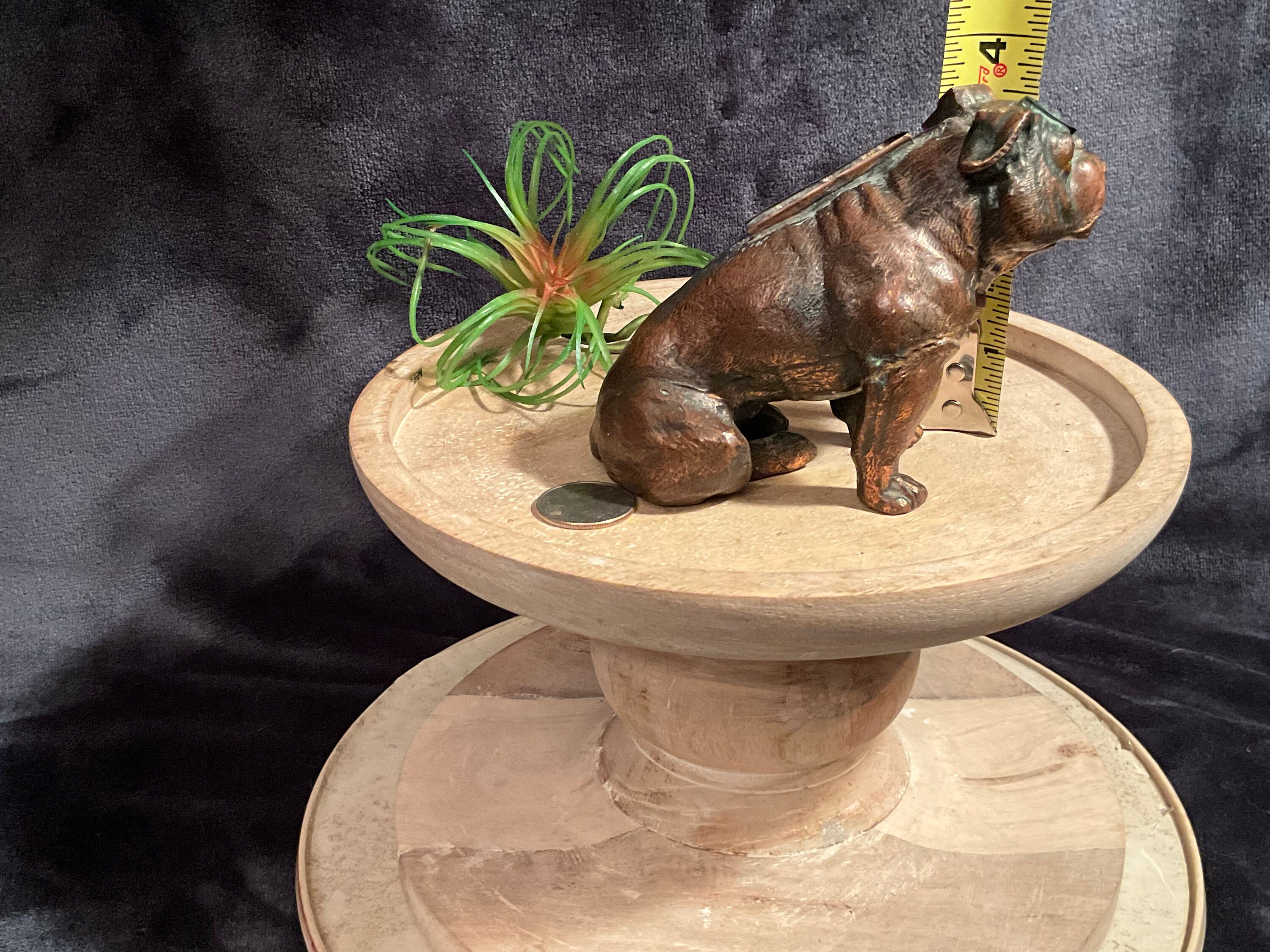 RARE - 1930's Ronson Art Metalworks English Bulldog Table Lighter