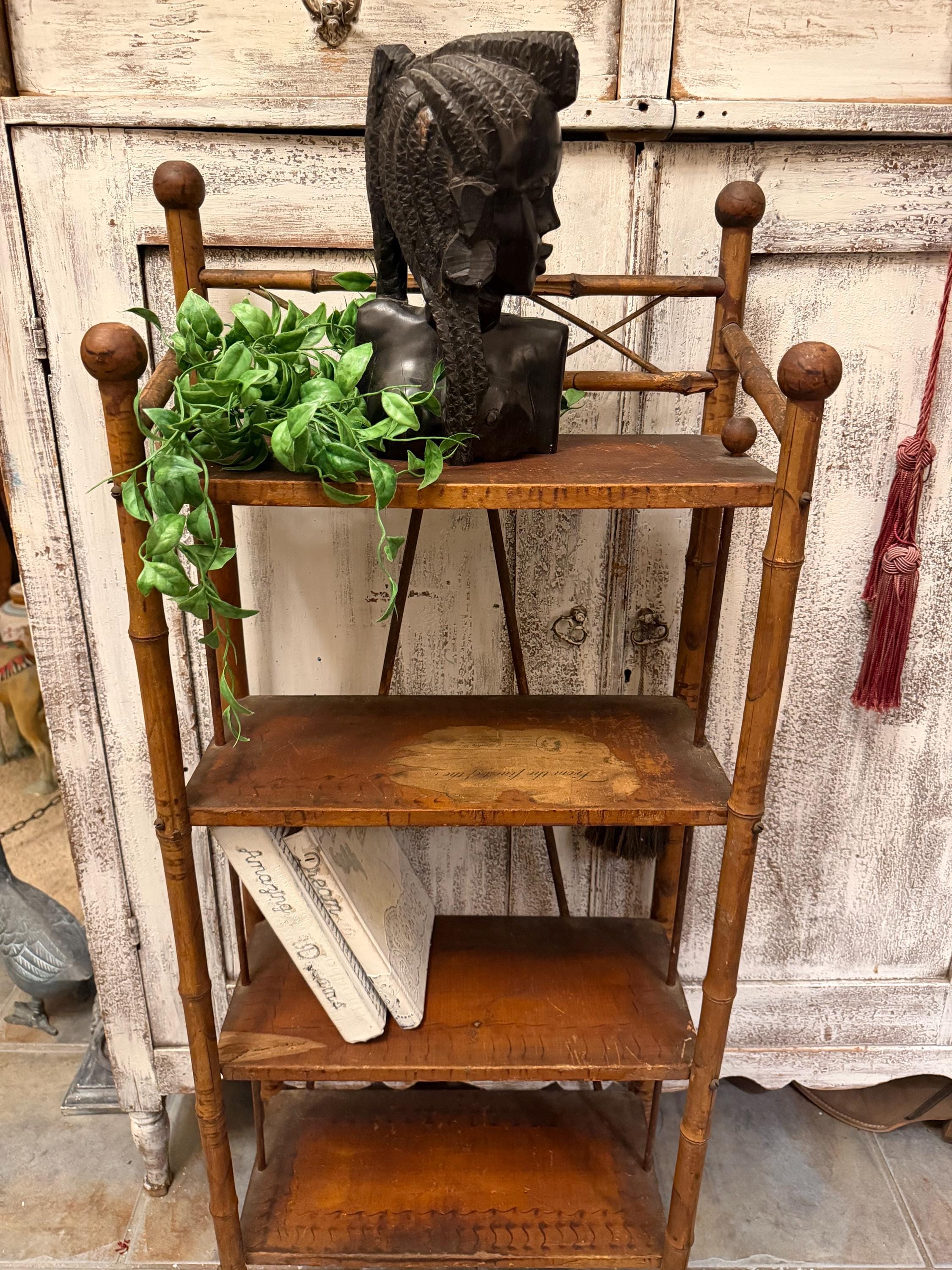 Vintage Antique Open Bookcase - Etsy