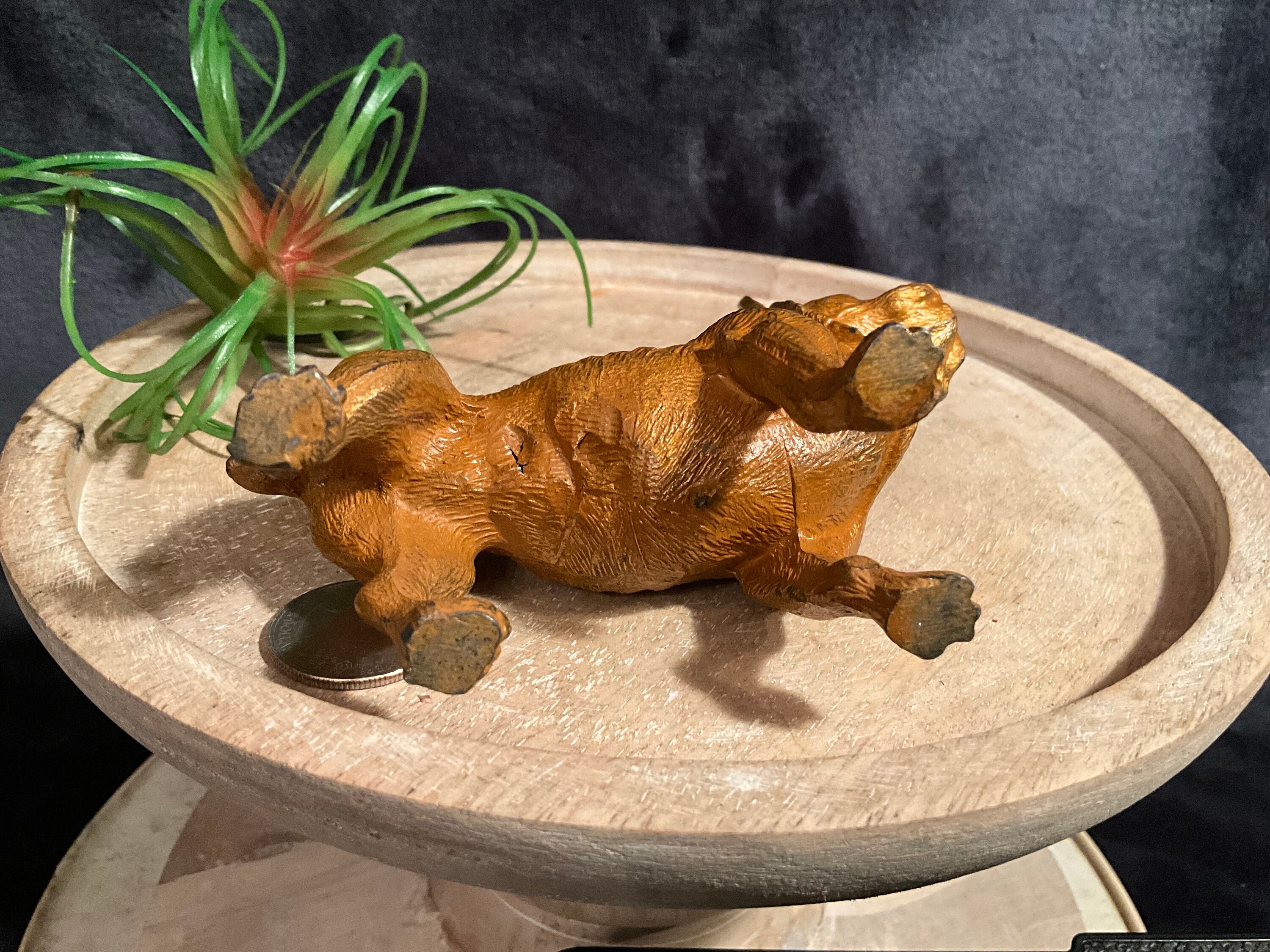 Vintage French Bulldog Metal Figurine Made by Heyde (I