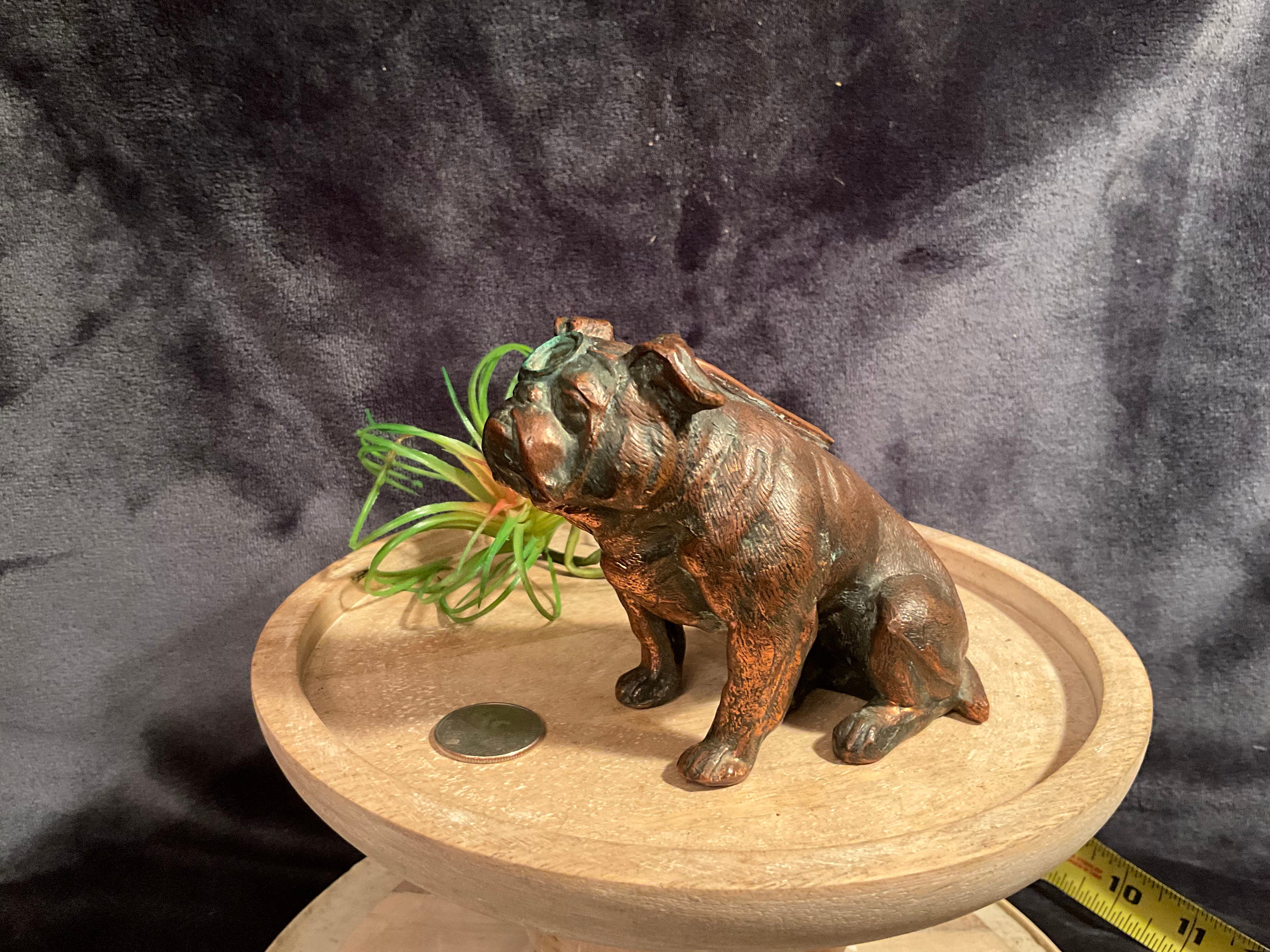 RARE - 1930's Ronson Art Metalworks English Bulldog Table Lighter