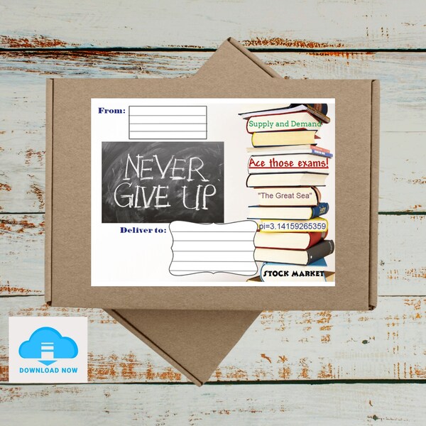 College Final Care Package Labels - Etsy