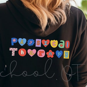 physical therapy hoodie custom pt zip up for physical therapists t-shirt for PTA DPT gift for physical therapy assistant sweatshirt custom