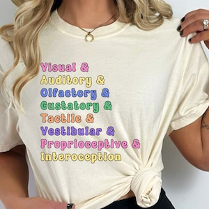 occupational therapist t-shirt funny sensory awareness tshirt gift for pediatric OT occupational therapy assistant tee for her OT t shirt