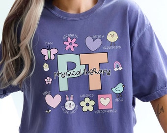 Whimsical PT Comfort Colors Shirt: Physical Therapy Tee