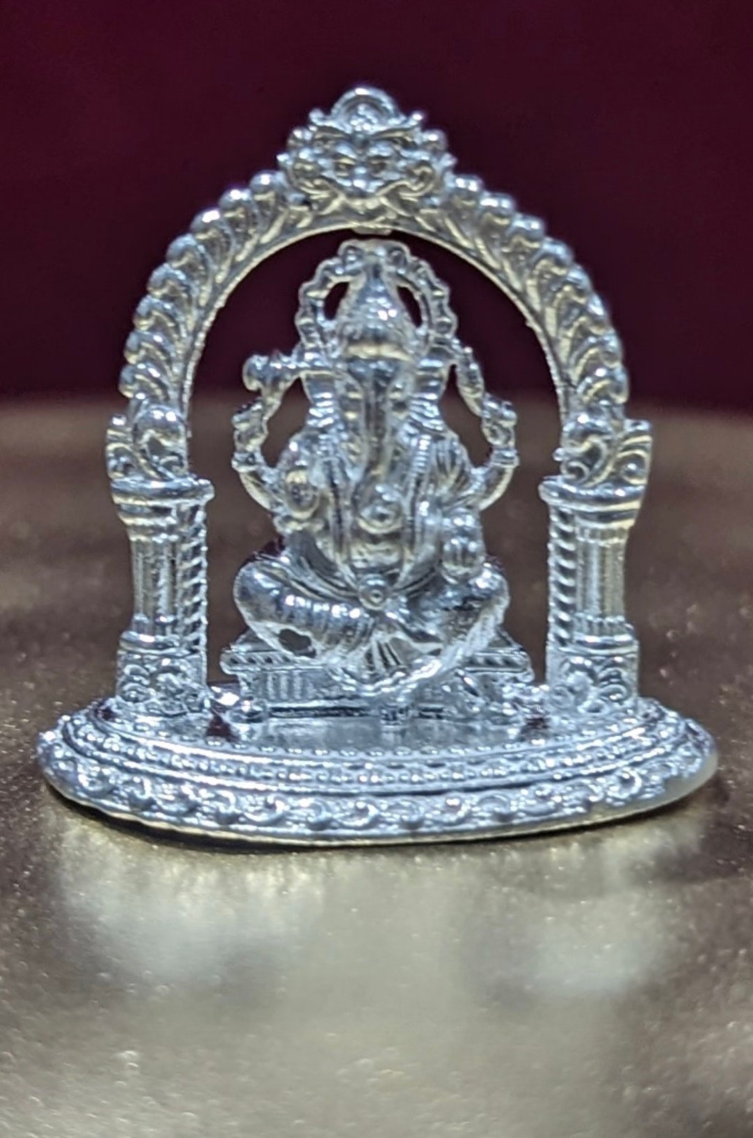 Pure Silver Ganesh Idol, Return Gift, Pooja Gift,92.5 Pure Silver, Ganesh Idol Etsy