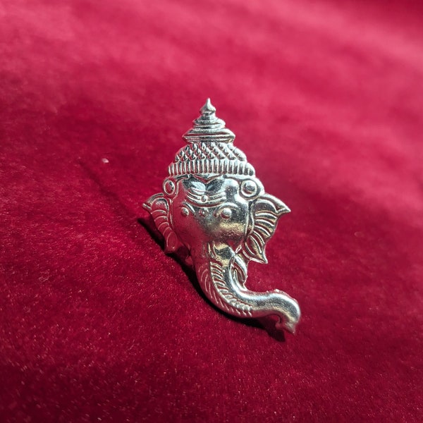 pure silver ganesh rupu with pin, pure silver ganesh .silver return gift,92.5 pure silver, budget friendly return gift