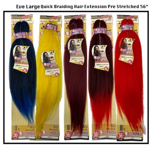 Quick Braiding Hair Extension Pre Stretched 56&quot;