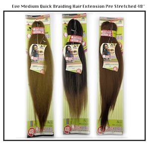Quick Braiding Hair Extension Pre Stretched 48&quot;