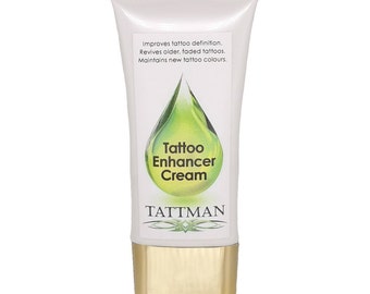 Crema iluminadora de tatuajes, cuidado posterior vegano y orgánico (50 ml)