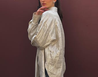 Natural Linen Shirt for Women - Eco-Friendly Casual Tunic