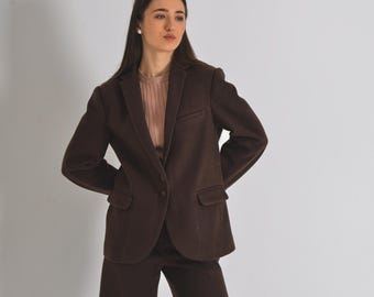 Cozy Cropped Wool Pants | Women's Plus Size High-Waisted Trousers