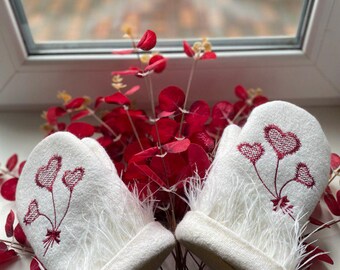 Wool Mittens - Stylish Fall Gift for Her