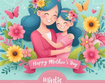 Mother's Day Coloring Pages: Kids & Teens Printable Gift (PDF)