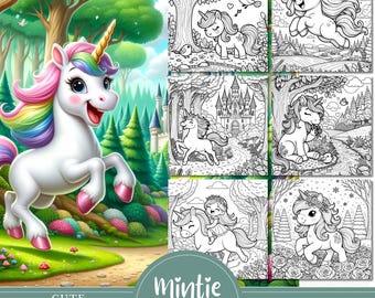 Unicorn Coloring Pages for Kids: 39 Printable Designs (PDF)