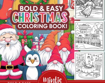 Kawaii Christmas Coloring Book: 100 Bold, Easy Pages (PDF)