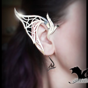 Elf Ohrmanschette | Elfen Cosplay | Fantasie Schmuck | Handgemachter Schmuck Drache