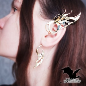 Oormanchetten Vlindervleugels | Oorbellen sieraden | Fantasievlucht | Handgemaakt