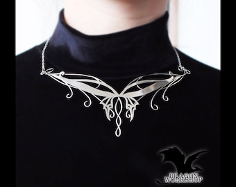 Halskette Schmetterling | Elfenschmuck | Hochzeitsschmuck | Elfe Cosplay