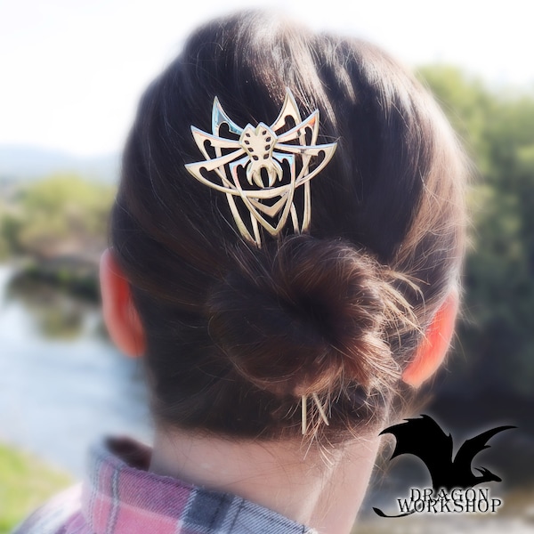 Hairpin Arachnid | Spider | handmade jewelry | fantasy design