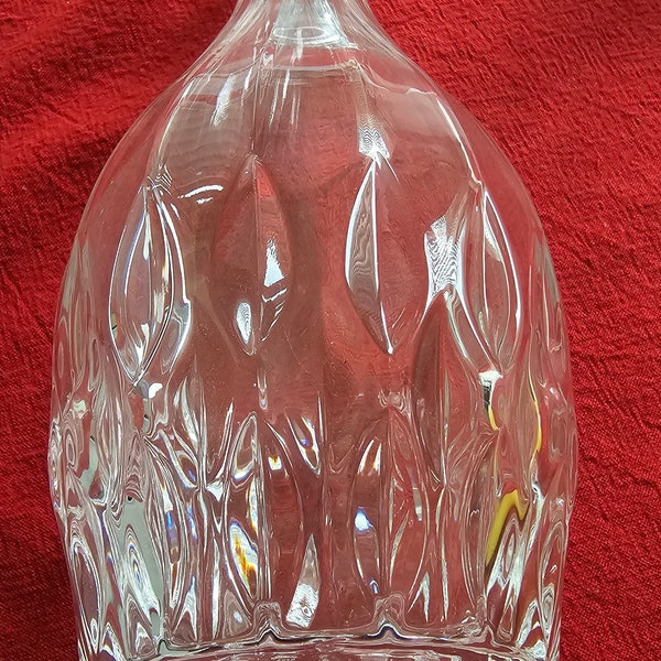 Retired Cristal d'Arques-Durand "Bretagne" Decanter w/Stopper Clear Cut Crystal