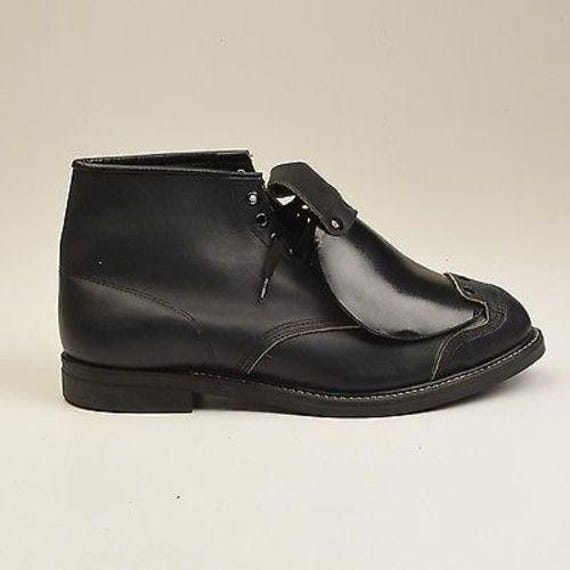 11 Deadstock Boots Safety Boots Hy Test Black Leather Boots  display picture 2