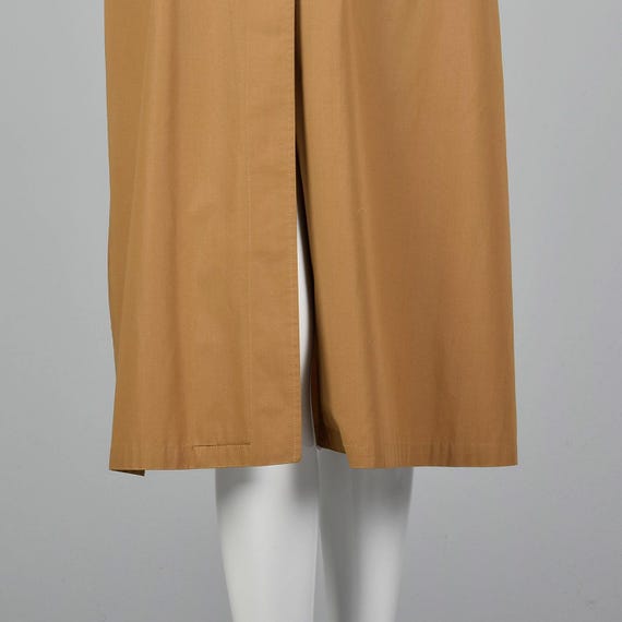 Medium 1990s Brown Overcoat Lightweight Coat Tren… - image 9