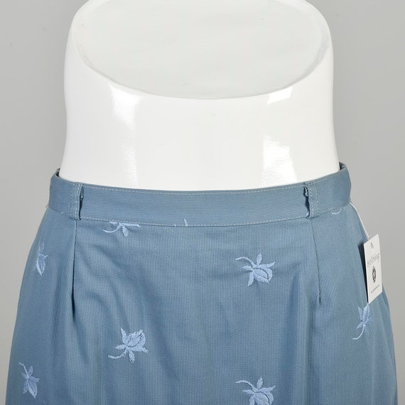 Medium 1940s Light Blue Pencil Skirt Knee-Length … - image 7