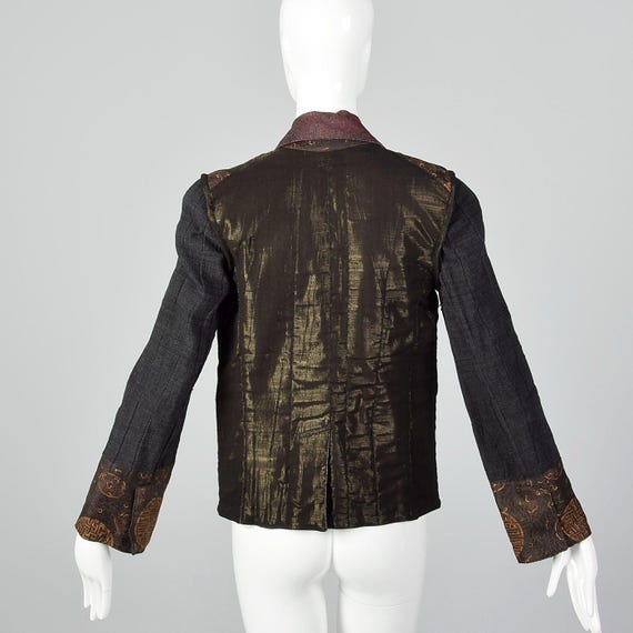 Medium Dark Reversible Jacket Black Red Asian Pri… - image 4