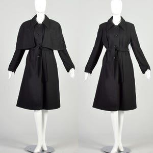 Surplice neck tie waist cape coat best sale