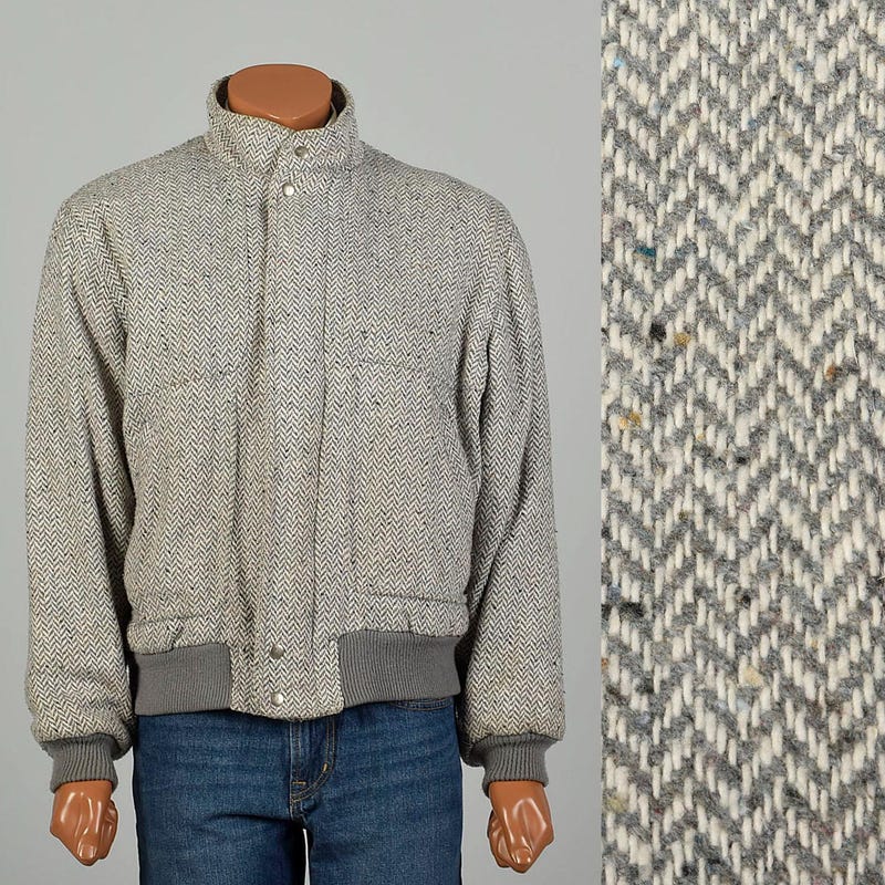 Oversized Tweed Bomber Jacket