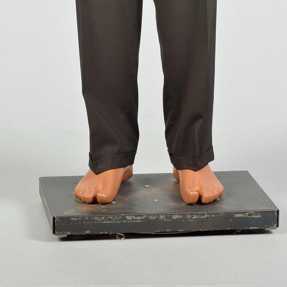 Large 1950s Solid Brown Three Button Blazer Suit … - image 8