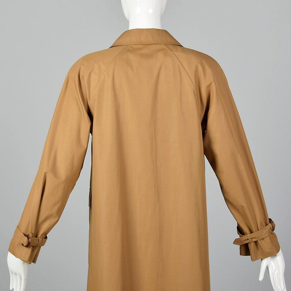 Medium 1990s Brown Overcoat Lightweight Coat Tren… - image 5