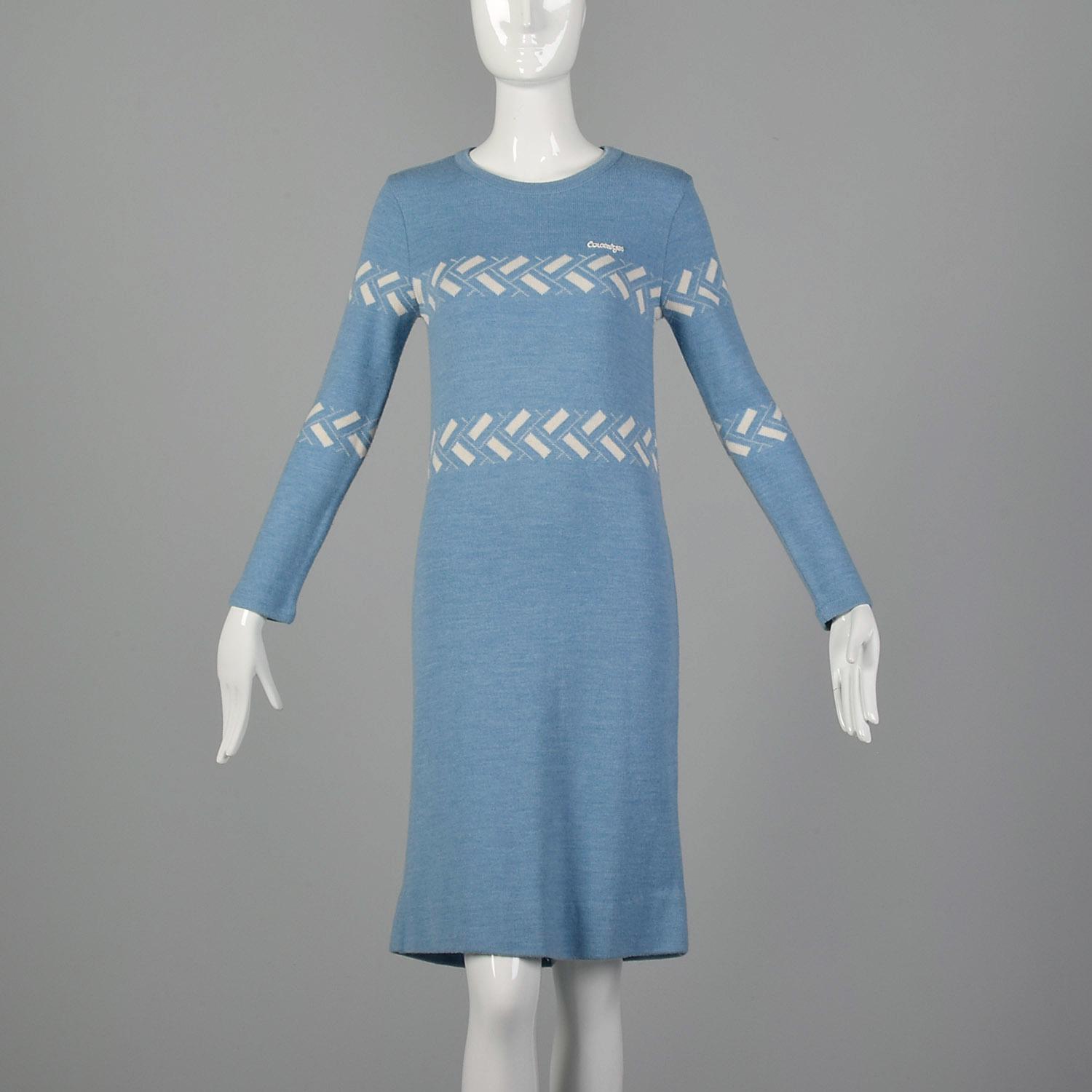 Courreges Red and Black Dress, Circa 1970s For Sale at 1stDibs