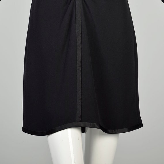 Medium 1980s Bill Blass Black Dress Ruched Waist … - image 8