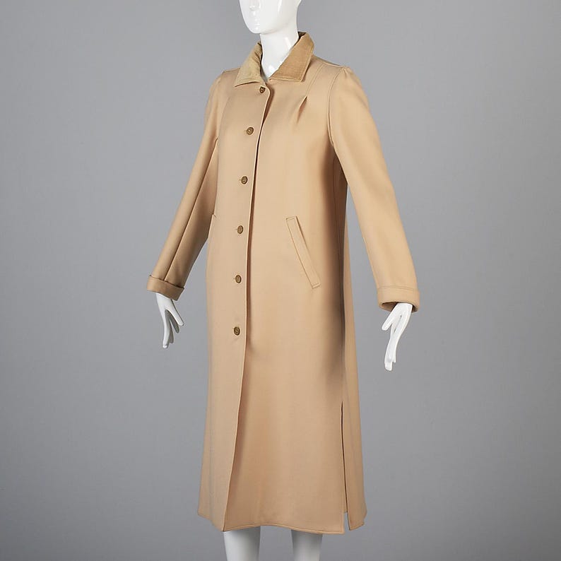 Courreges Minimalist Skirt Coat Set Neutral Tan Classic Designer Separates Outerwear Ensemble image 2