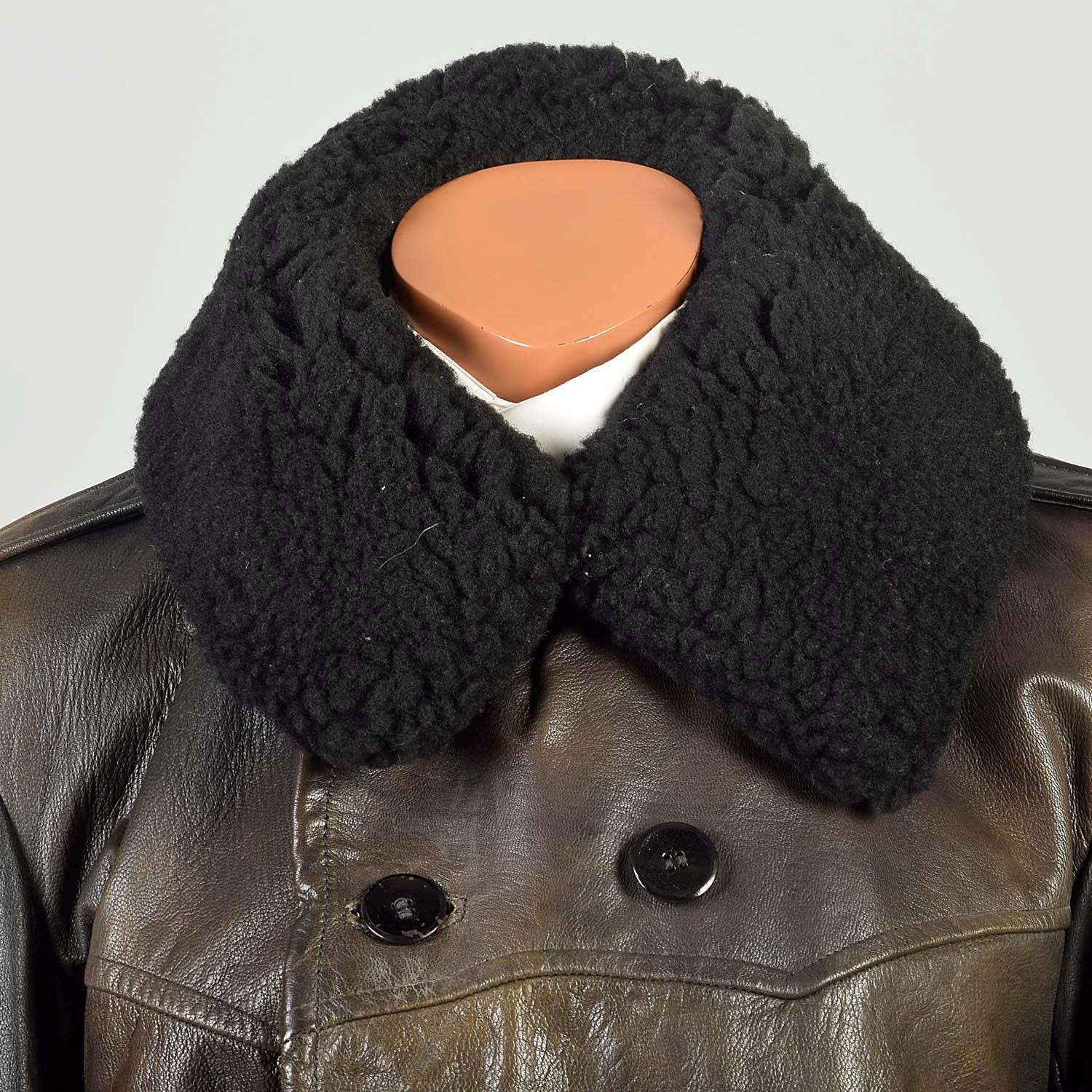 Medium Vintage 1940s Double Breasted Military Officers Coat