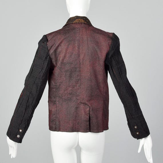 Medium Dark Reversible Jacket Black Red Asian Pri… - image 7