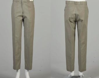 #60s〜J A Z dead Stock XS 1960s Vintage Deadstock Sanforized Cotton Gabardine Flat Front