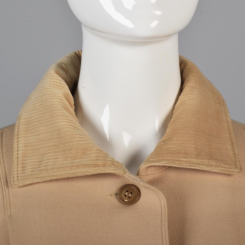 Courreges Minimalist Skirt Coat Set Neutral Tan Classic Designer Separates Outerwear Ensemble image 7