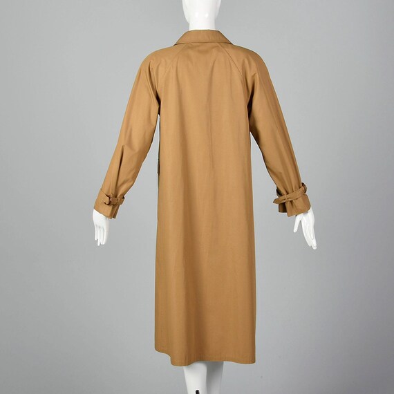 Medium 1990s Brown Overcoat Lightweight Coat Tren… - image 2