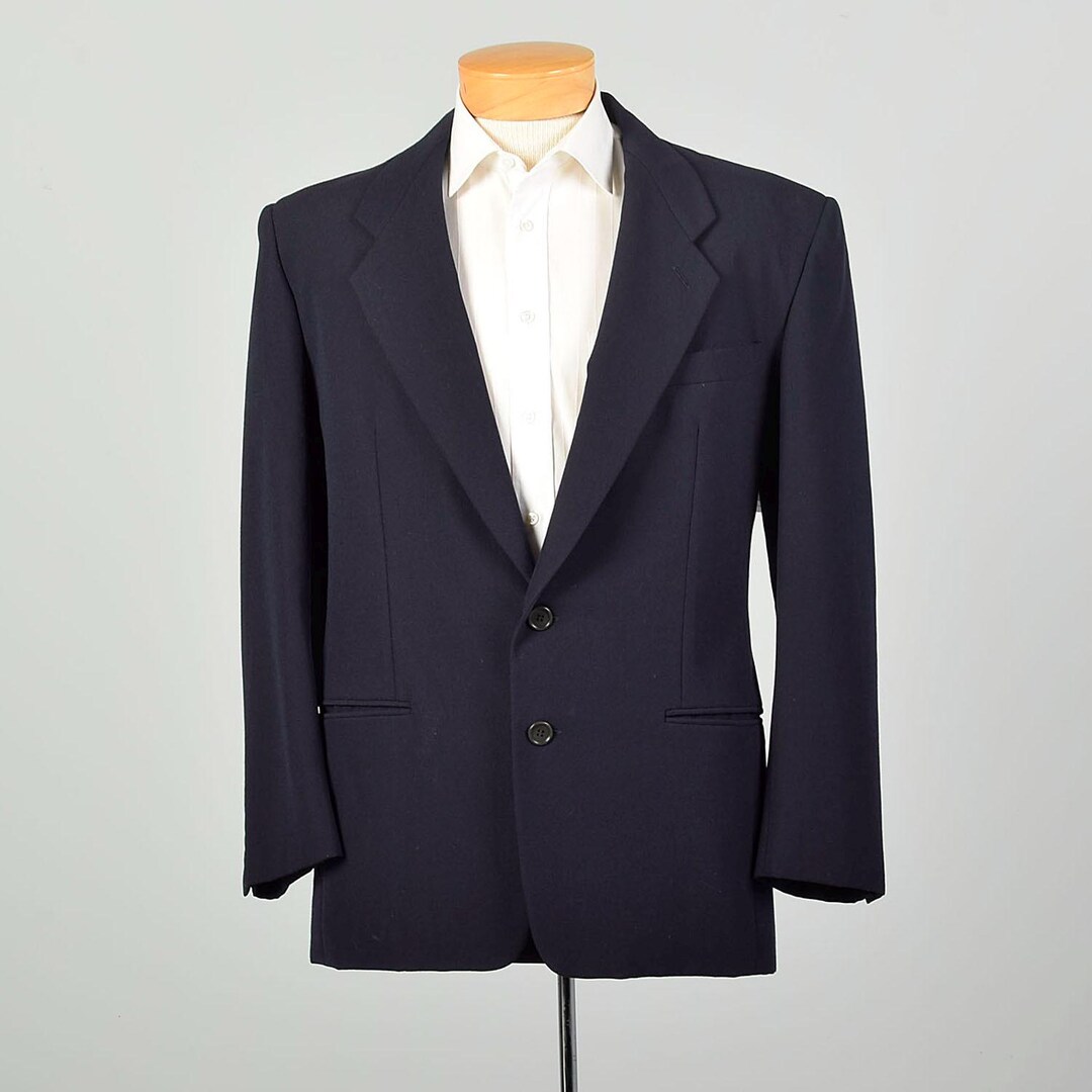 ジャケット・アウター archive 00s 90s Armani car coat size:XL L-XL 1990s Navy Blue Blazer Armani Made in Italy Two Button Jacket