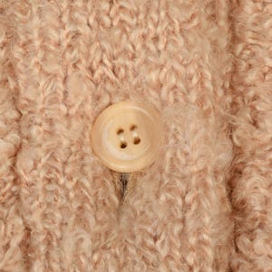 Courreges Strickjacke Courreges Pullover Creme Boucle Strickjacke 60er Jahre Pullover Jacke Vintage Cardigan Designer Vintage Creme Pullover Medium Bild 10