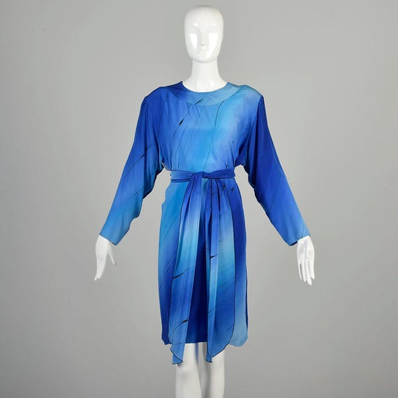 Silk Dress Blue Loose Dress Max Mara Sheer-overlay Silk Cape Dress Blue  FARFETCH PH