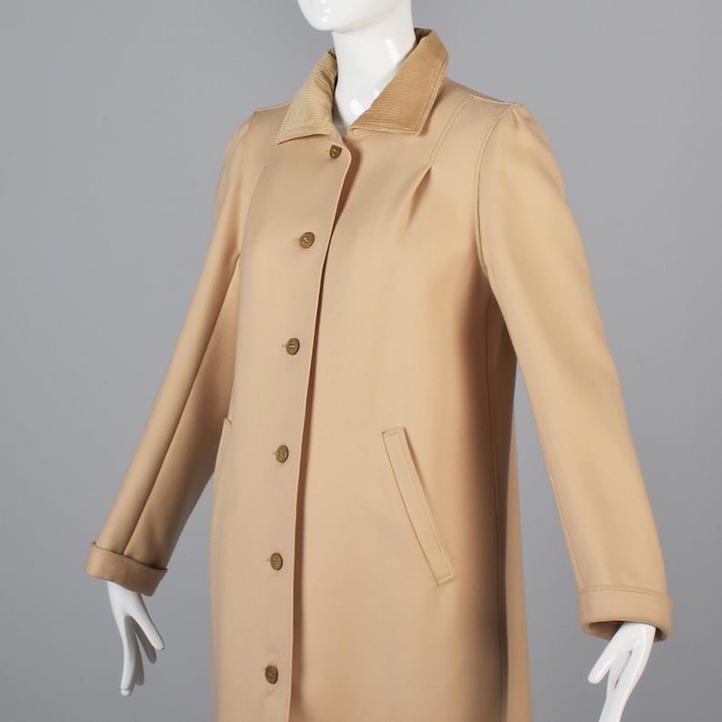 Courreges Minimalist Skirt Coat Set Neutral Tan Classic Designer Separates Outerwear Ensemble image 8