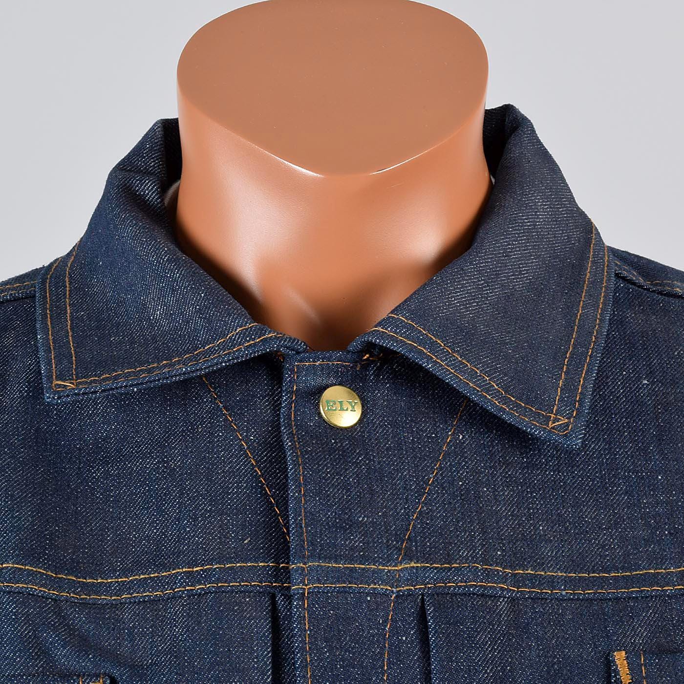Sz 44 NOS Deadstock Mens Vintage 70s Selvedge Denim Cotton Jean