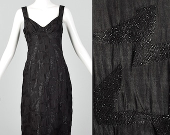 Vestido negro pequeño Nicole de Nicole Miller Vestido negro corto con escote en V Vestido negro clásico de cóctel Vestido negro de fiesta