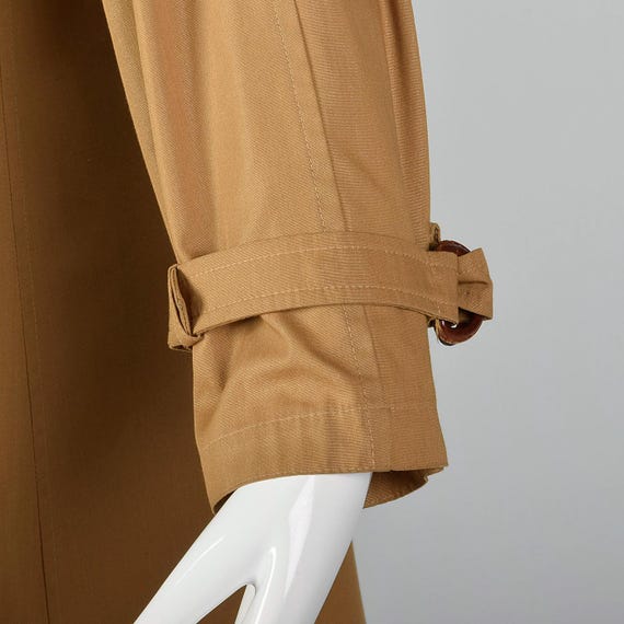 Medium 1990s Brown Overcoat Lightweight Coat Tren… - image 8