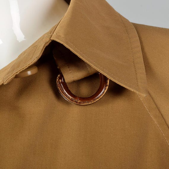 Medium 1990s Brown Overcoat Lightweight Coat Tren… - image 7