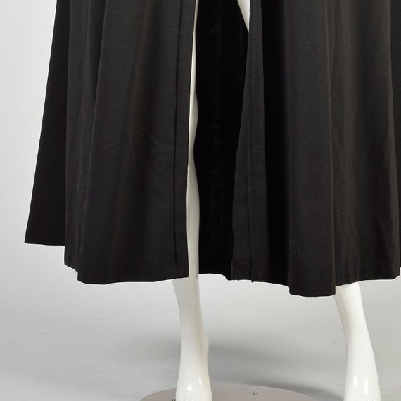 OSFM 1970s Black Knit Cape Tassel Hooded Gothic W… - image 8